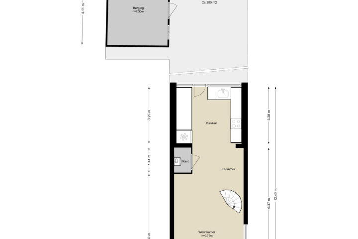 Plattegrond – Nieuwe Karselaan 80, Amstelveen