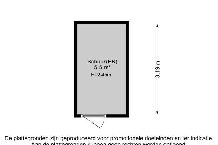 Plattegrond – Nieuwe Kijk in 't Jatstraat 113 A, Groningen