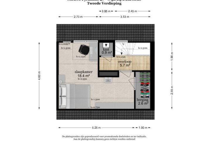 Plattegrond – Nieuwe Pyramide 27, Wijk bij Duurstede