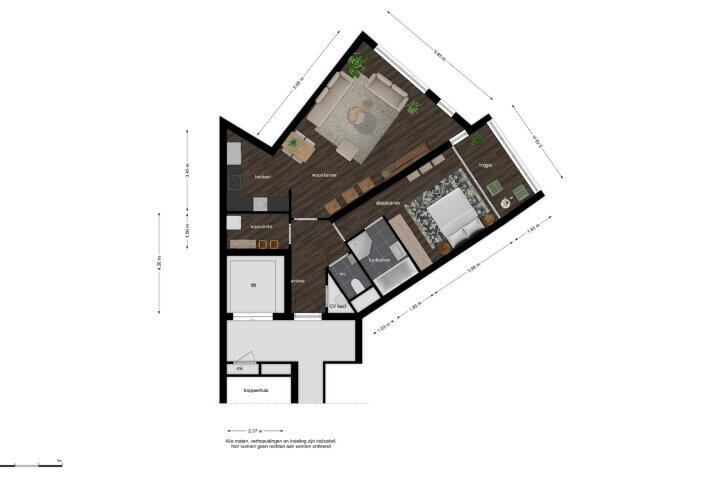 Plattegrond – Nieuweweg 21, Breda