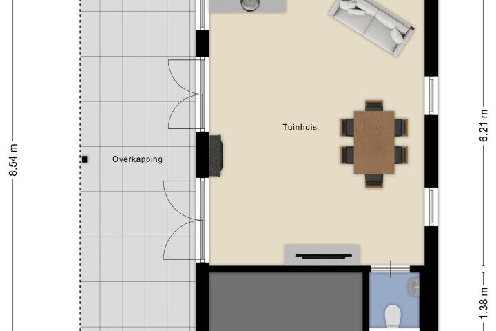 Plattegrond – Nieuwkuijksestraat 6, Nieuwkuijk