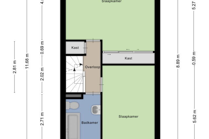 Plattegrond – Nieuwstadweg 13, Nijmegen