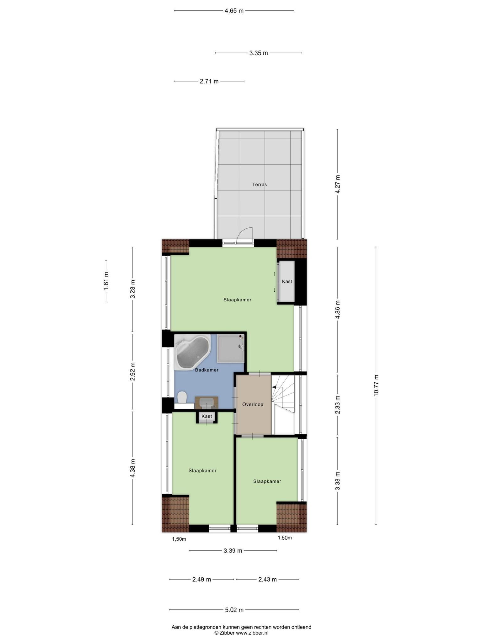 Plattegrond 2 - Nieuwstraat 109, Boskoop