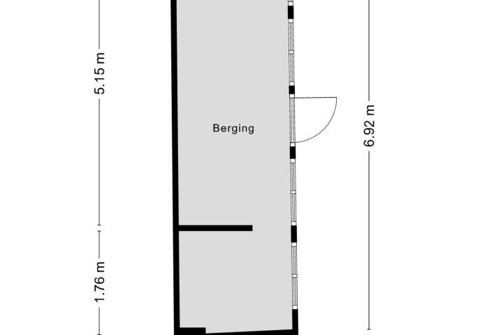 Plattegrond – Nieuwstraat 14, Wouw