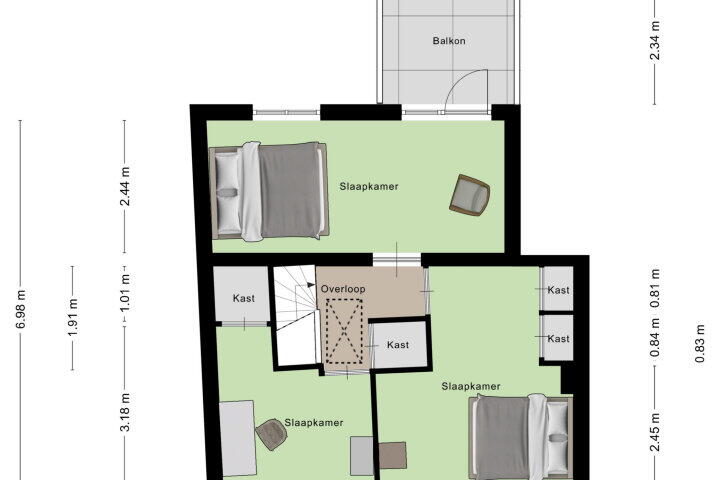 Plattegrond – Nieuwstraat 14, Wouw