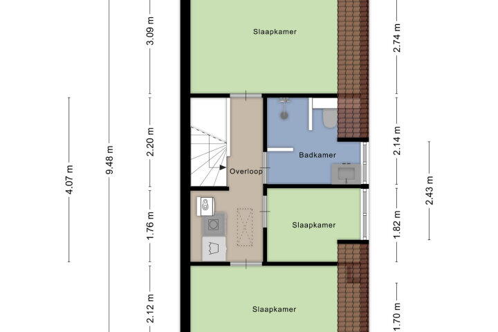 Plattegrond – Nieuwstraat 101, Boskoop