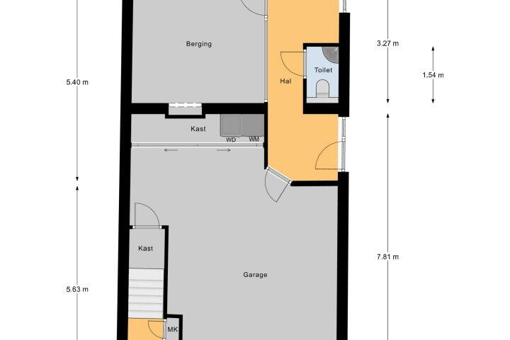 Plattegrond – Nieuwstraat 172, Vlissingen