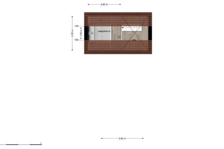 Plattegrond – Nieuwstraat 36 D1, Breda