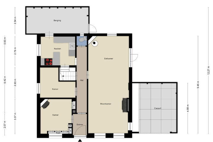 Plattegrond – Nieuwstraat 69, Boskoop