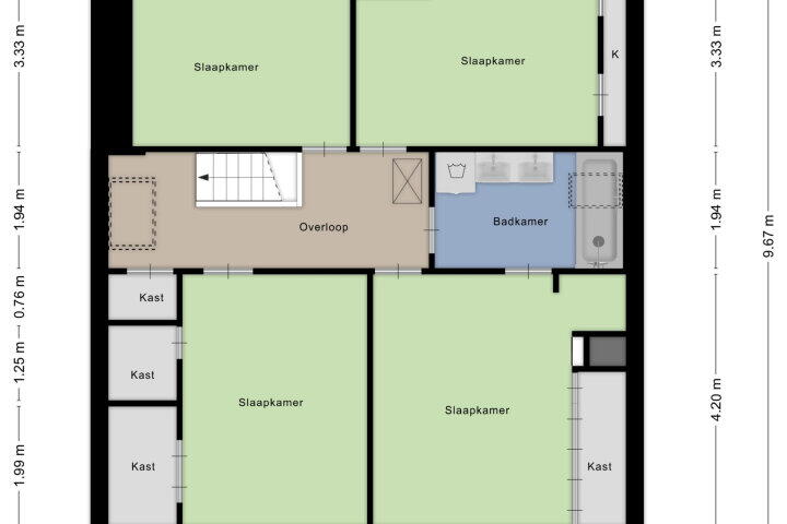 Plattegrond – Nieuwstraat 69, Boskoop