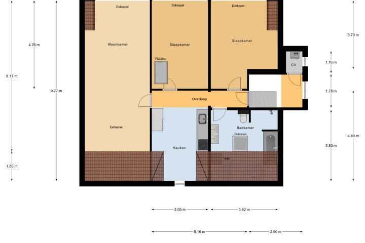 Plattegrond – Nieuwstraat 93, Kerkrade