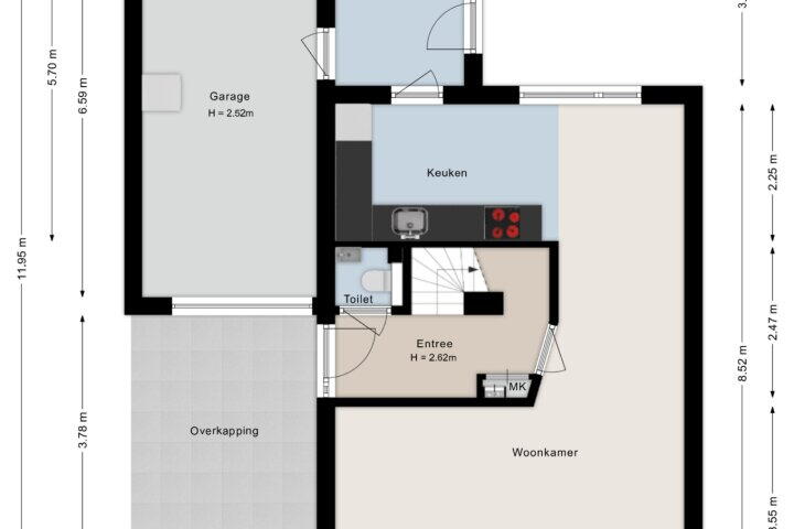 Plattegrond – Nijberslaan 6, Steenwijkerwold