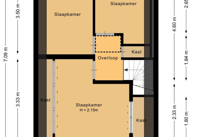 Plattegrond – Nijeveenseweg 39, Meppel