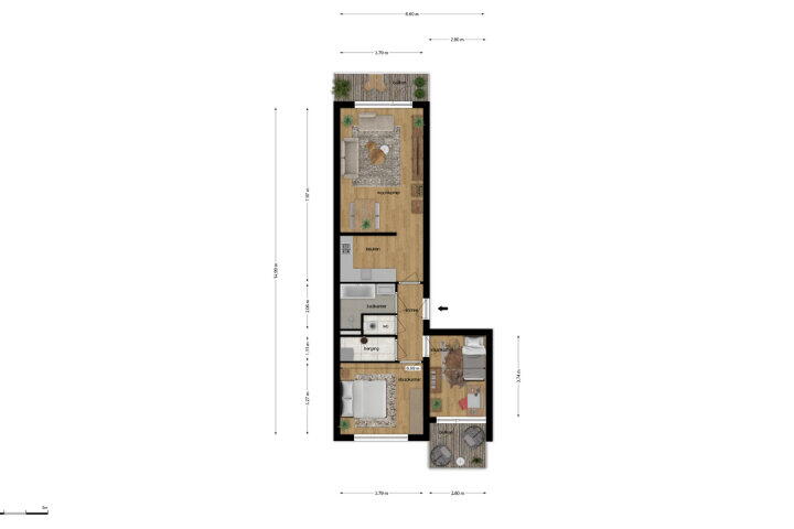Plattegrond – Nijverheidssingel 153, Breda