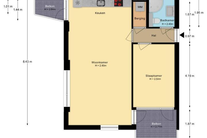 Plattegrond – Nobelstraat 56, Apeldoorn