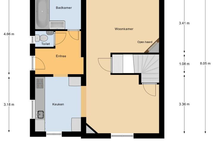 Plattegrond – Noord-Ooststraat 17, Landgraaf