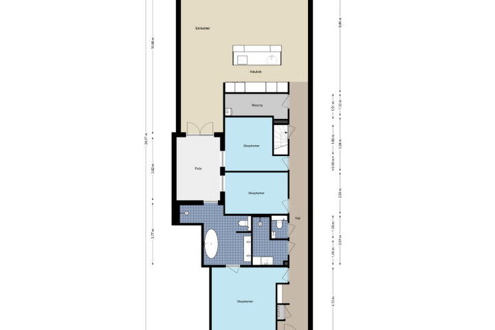 Plattegrond – Noorddammerlaan 80, Amstelveen