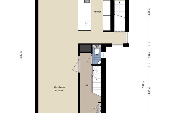 Plattegrond – Noorddammerlaan 81, Amstelveen