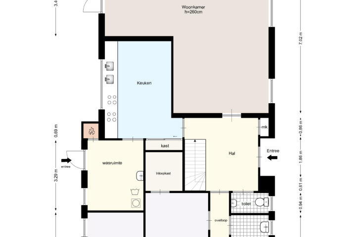 Plattegrond – Noorddammerweg 76 A, Amstelveen