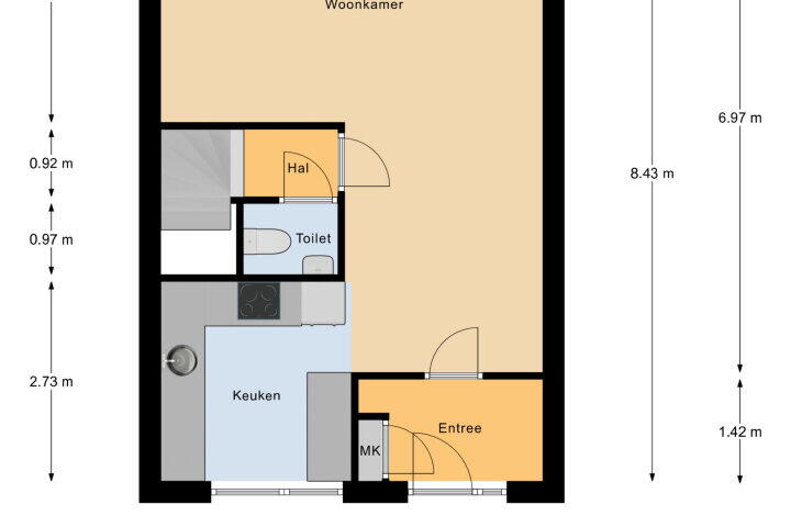 Plattegrond – Noorderbaan 1, Vlissingen