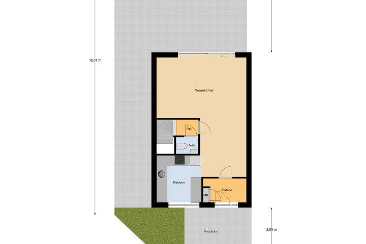 Plattegrond – Noorderbaan 1, Vlissingen