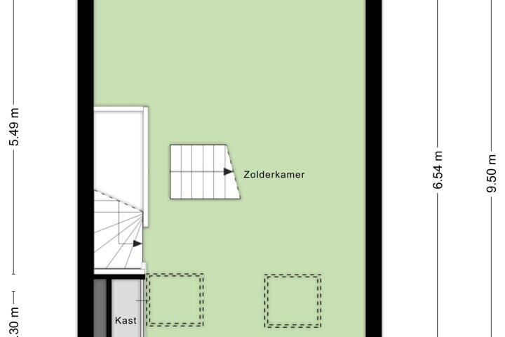 Plattegrond – Noorderduinslag 23, Almere