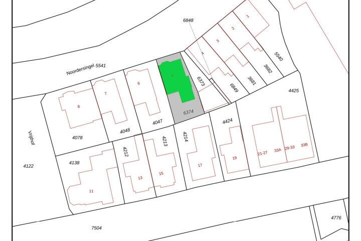 Plattegrond – Noordersingel 5, Steenwijk