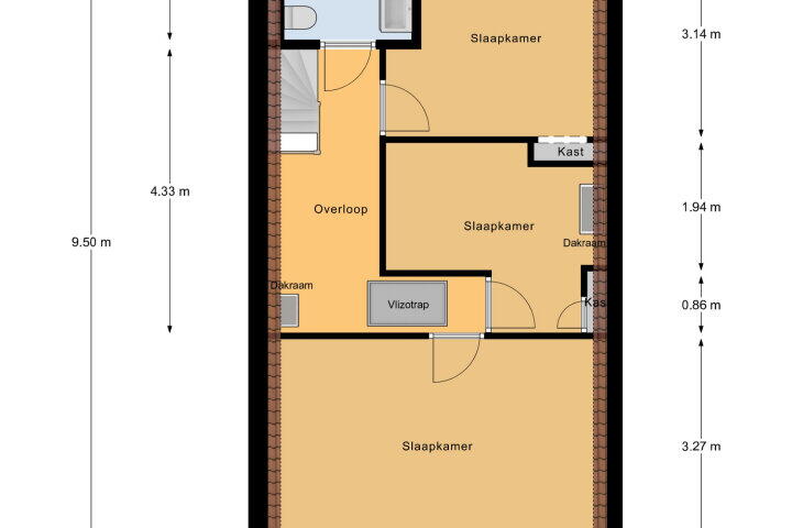 Plattegrond – Noordweg 84, Middelburg