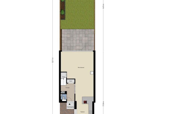 Plattegrond – Noppenstraat 22, Zwaanshoek