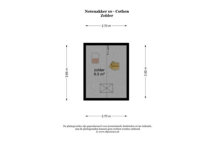 Plattegrond – Notenakker 10, Cothen