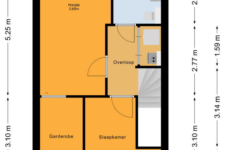 Plattegrond – Obelixstraat 42, Almere