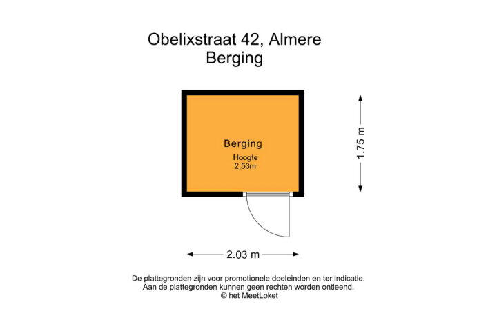 Plattegrond – Obelixstraat 42, Almere