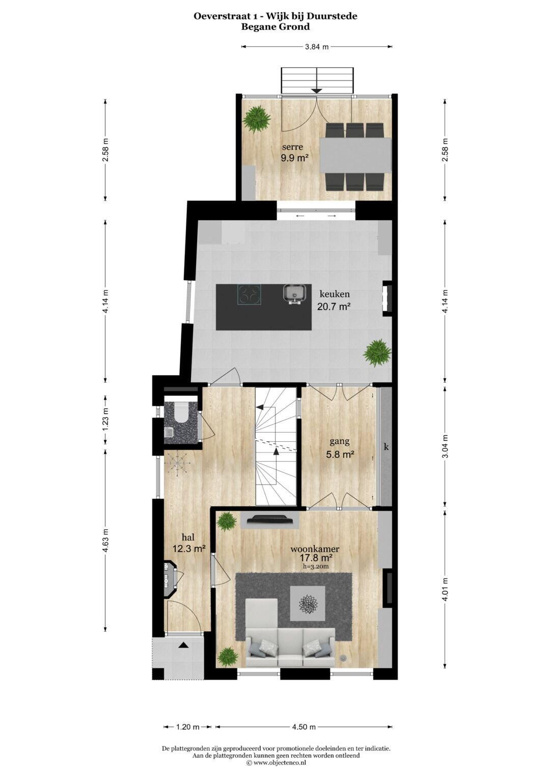 Plattegrond 5 - Oeverstraat 1, Wijk bij Duurstede