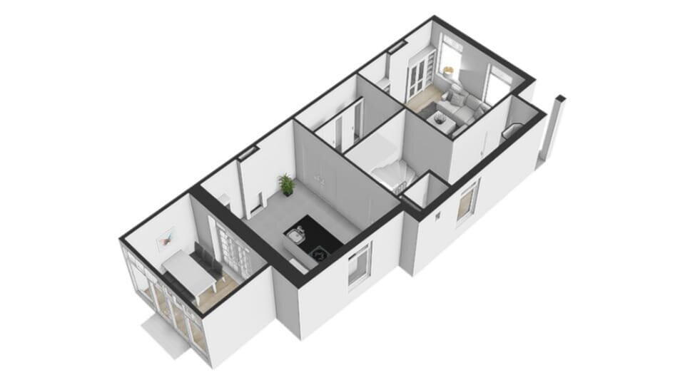 Plattegrond 6 - Oeverstraat 1, Wijk bij Duurstede