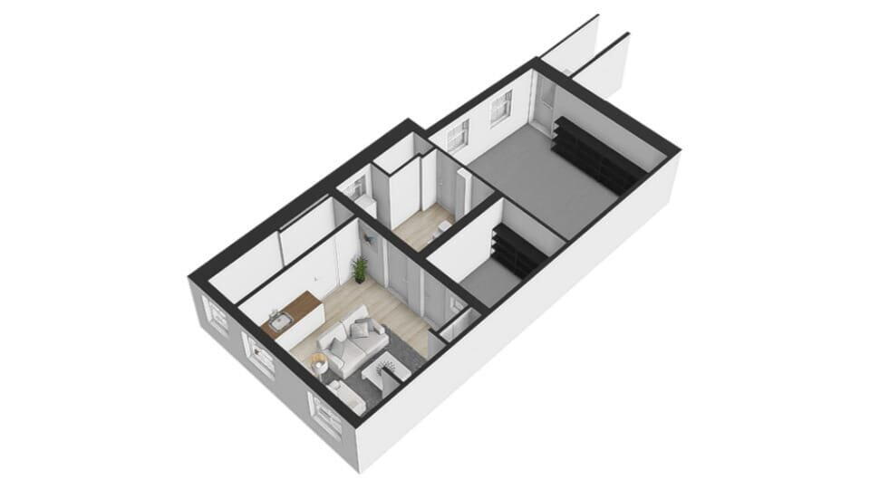 Plattegrond 14 - Oeverstraat 1, Wijk bij Duurstede