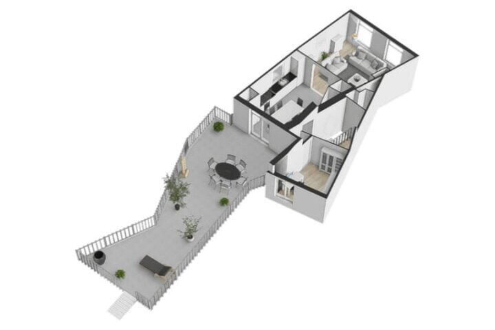 Plattegrond – Oeverstraat 2, Wijk bij Duurstede
