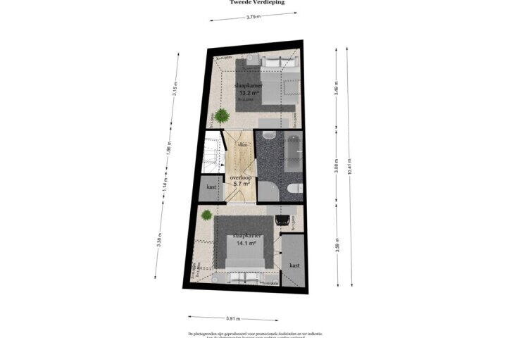 Plattegrond – Oeverstraat 2, Wijk bij Duurstede
