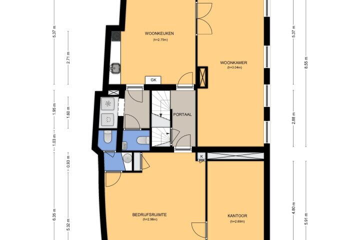 Plattegrond – Oeverstraat 30, Wijk bij Duurstede