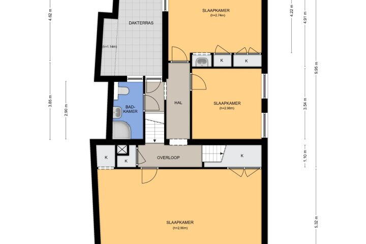 Plattegrond – Oeverstraat 30, Wijk bij Duurstede