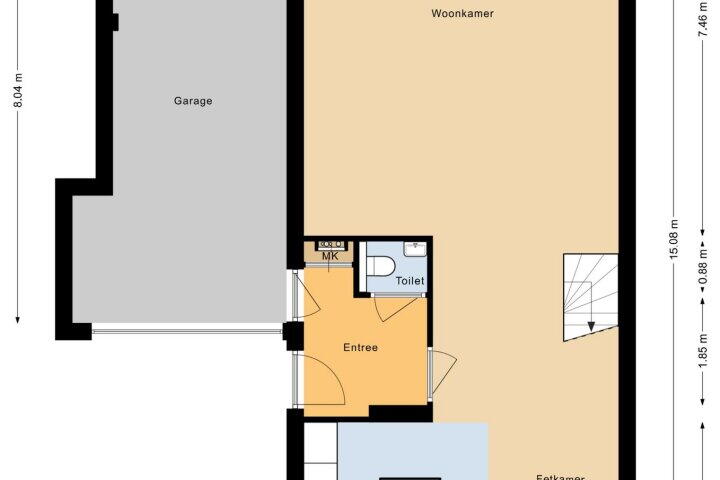 Plattegrond – Oeverzeggeweg 36, Heerhugowaard