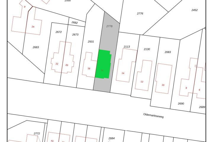 Plattegrond – Oldemarktseweg 16, Tuk