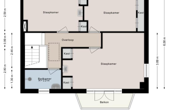 Plattegrond – Oldemarktseweg 86, Steenwijkerwold