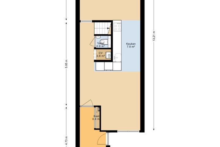 Plattegrond – Oldengaerde 19, Roden