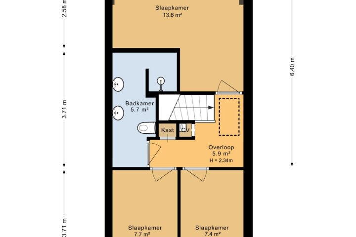Plattegrond – Oldengaerde 19, Roden