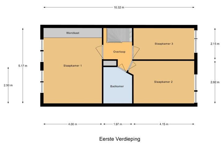 Plattegrond – Oliemolen 188, Hoorn