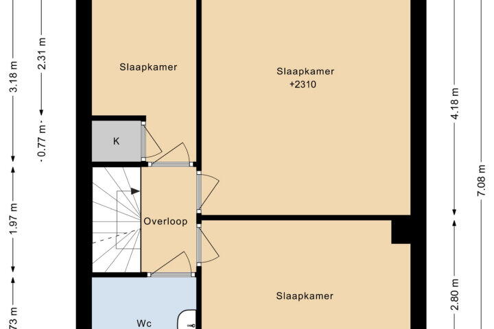 Plattegrond – Ollandseweg 77, Sint-oedenrode