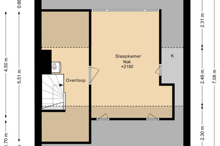 Plattegrond – Ollandseweg 77, Sint-oedenrode