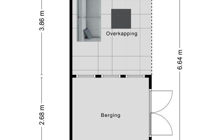 Plattegrond – Olmenstraat 3, Heerle