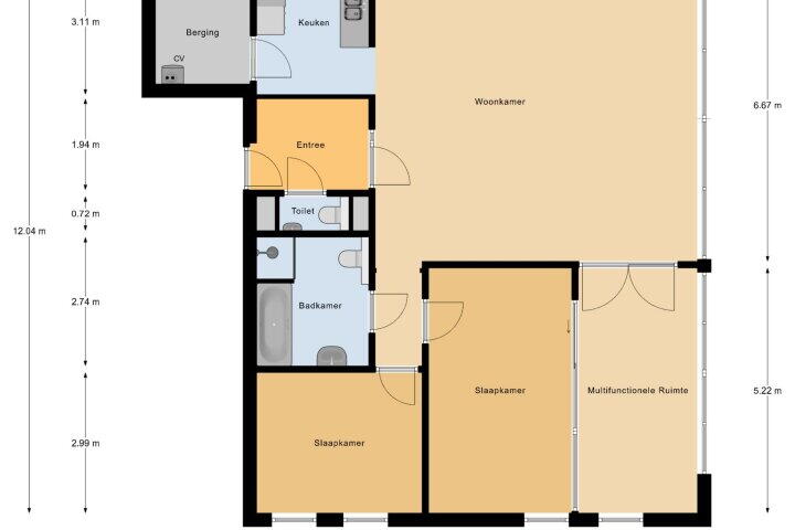 Plattegrond – Onderste Scheydt 140, Landgraaf