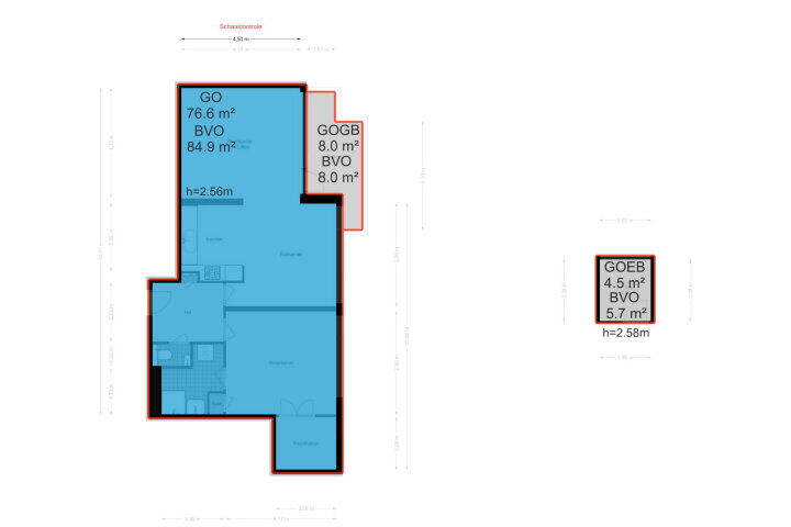 Plattegrond – Onstein 134, Amsterdam